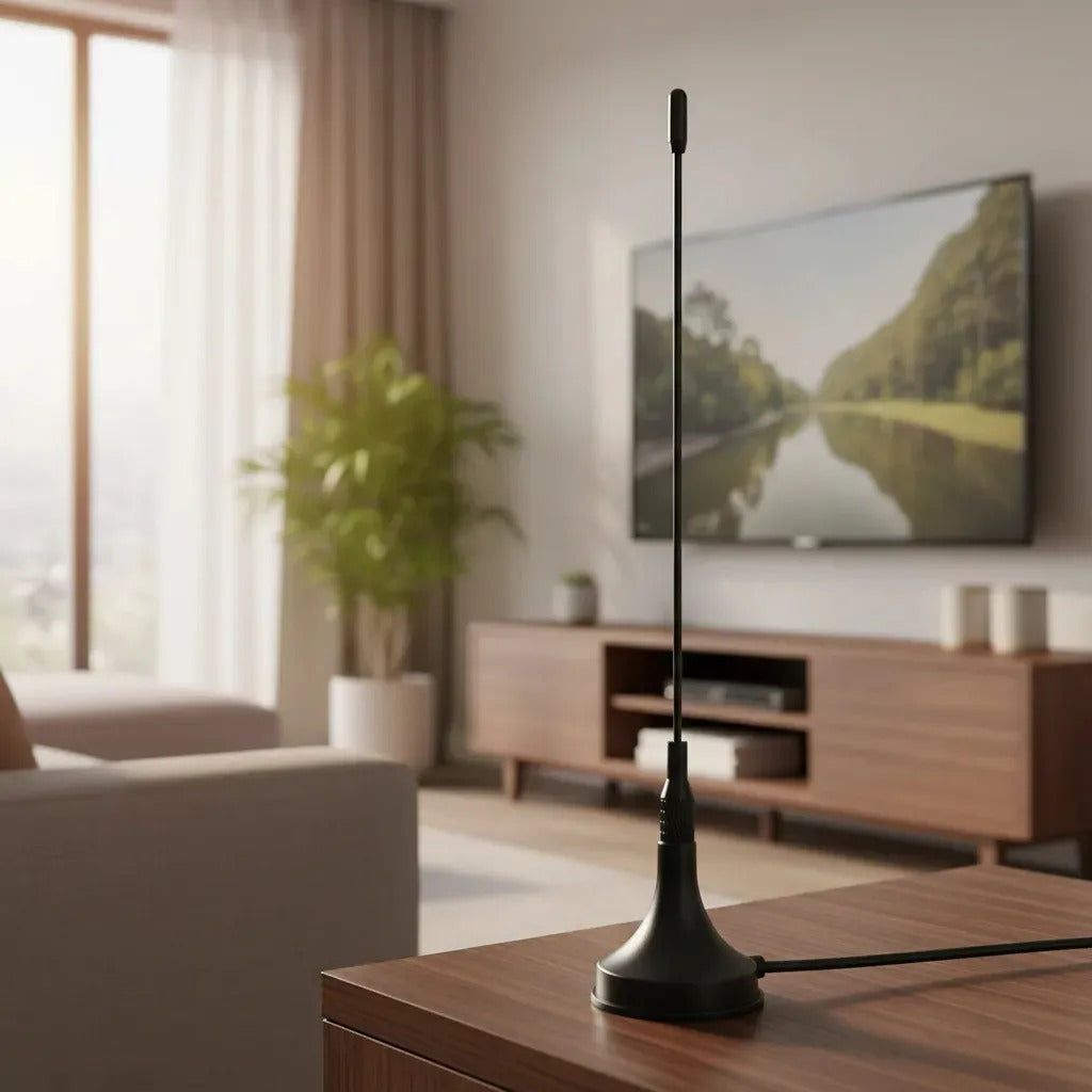 Antena Hd Tv Link Bits Inhd06 Para Señal Digital Interiores Negro