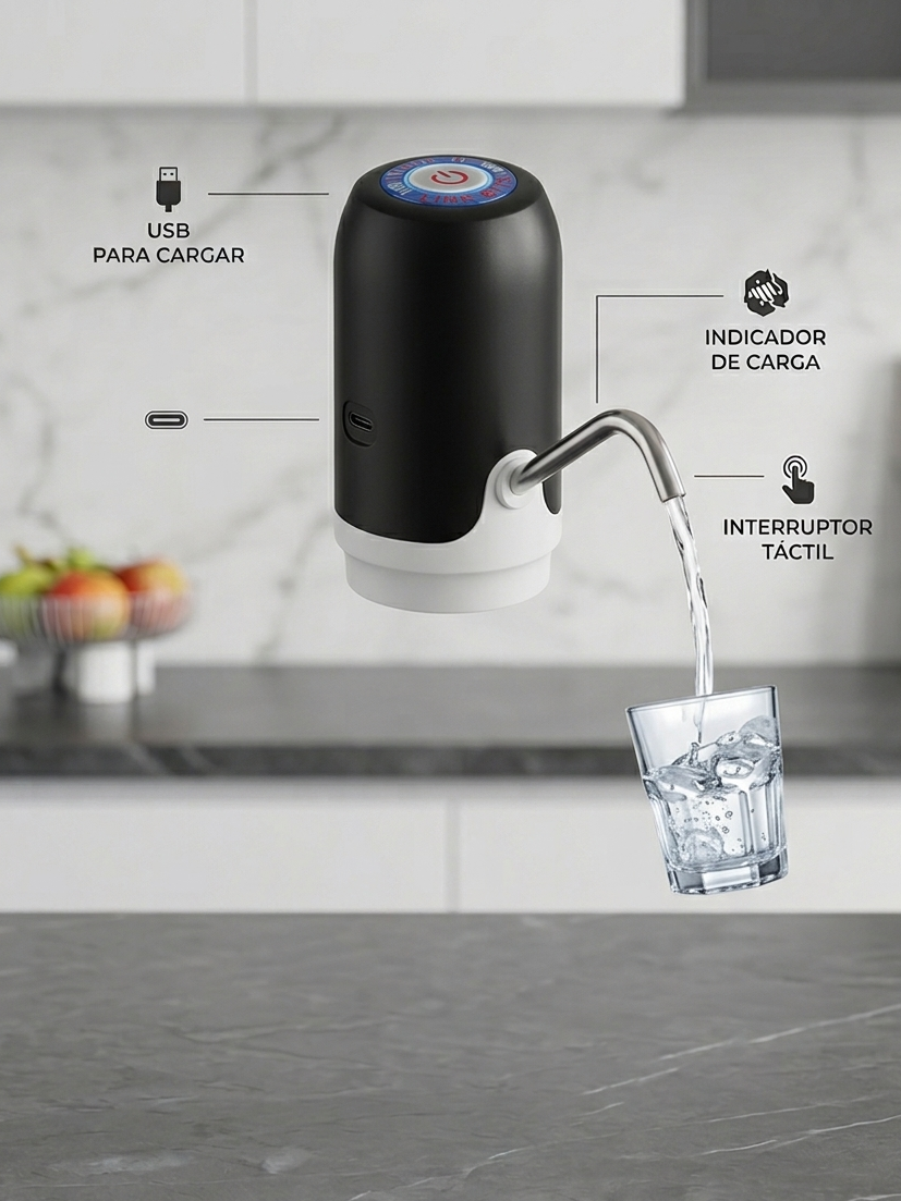 Dispensador De Agua Electrico Recargable Garrafon Bomba