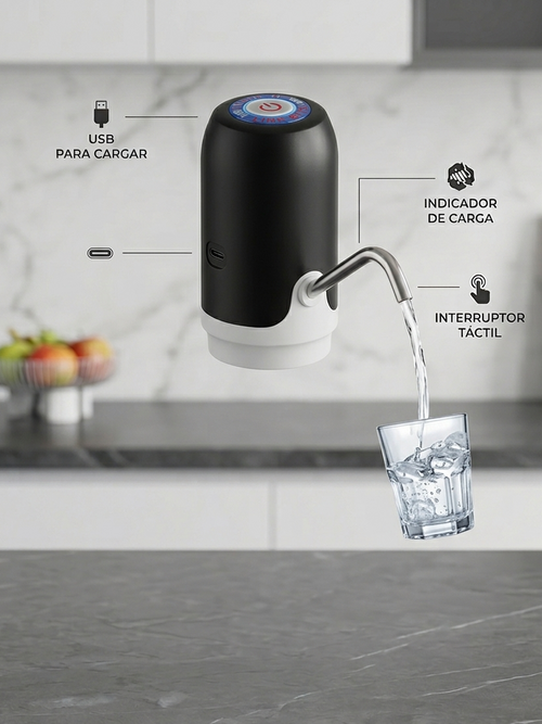 Dispensador De Agua Electrico Recargable Garrafon Bomba